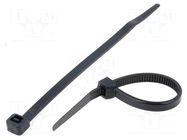 Cable tie; L: 120mm; W: 4.8mm; black; polyamide; 215.5N; Ømax: 30mm KSS WIRING