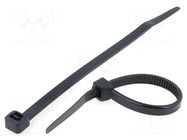 Cable tie; L: 120mm; W: 4.8mm; black; polyamide; 215.5N; Ømax: 30mm KSS WIRING