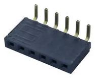 RECEPTACLE, 2.54MM, R/A SINGLE, 6WAY