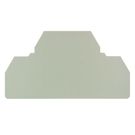 Partition plate (terminal), End and intermediate plate, 79 mm x 43 mm, dark beige Weidmuller