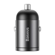 Baseus Tiny Star Mini Quick Charge Car Charger USB Port 30W Grey, Baseus