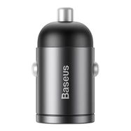 Baseus Tiny Star Mini Quick Charge Car Charger USB Port 30W Grey, Baseus