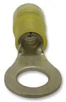 CRIMP TERMINAL, RING, YELLOW, PK100