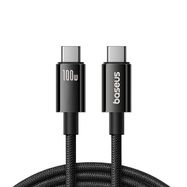 Baseus Tungsten Gold USB-C 3.2 / USB-C 3.2 cable 100W 4K 60Hz 1.5m - black, Baseus
