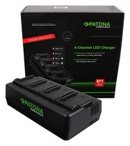 PATONA Premium 4-fold Charger for Panasonic VW-VBD29 VW-VBD58 VW-VBD78 AJ-PX298MC HDC-MDH2GK AJ-HPX270, PATONA