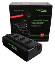 PATONA Premium 4-fold Charger for Canon BP-A30 BP-A60 BP-A65 BP-A90 EOS C200 C200B C300 Mark II XF705, PATONA