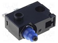Microswitch SNAP ACTION; 0.1A/30VDC; SPST-NO; Rcont max: 100mΩ OMRON Electronic Components