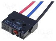 Microswitch SNAP ACTION; 3A/125VAC; 3A/30VDC; without lever OMRON Electronic Components