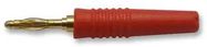 BANANA PLUG, 10A, 2MM, CABLE, RED