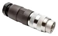 CIRCULAR CONNECTOR, PLUG, 4 POSITION, CABLE