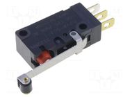 Microswitch SNAP ACTION; 5A/250VAC; 5A/30VDC; SPDT; ON-(ON); D2VW OMRON Electronic Components