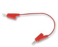 TEST LEAD, 2MM BANANA PLUG, RED, 1M, 5A