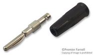 CONNECTOR, 2MM PLUG BLACK