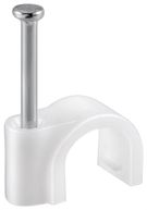 Cable Clip 4 mm, white - fastening for cables with a diameter up to 4 mm