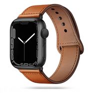 Tech-Protect Leatherfit Strap for Apple Watch 4 / 5 / 6 / 7 / 8 / 9 / SE (38/40/41 mm) - Brown, Tech-Protect