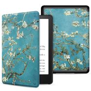 Tech-Protect SmartCase for Kindle 11&quot; 2022 - Blue with Sakura Flowers, Tech-Protect