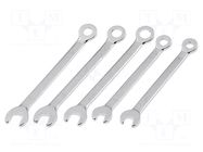 Wrench-set; combination spanner; steel; 5pcs. DONAU ELEKTRONIK