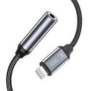 Tech-Protect UltraBoost Lightning / 3.5mm mini jack adapter - black, Tech-Protect