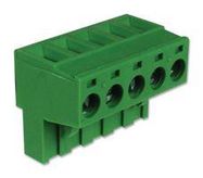 TERMINAL BLOCK, PLUGGABLE, 5POS, 12AWG