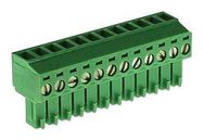 TERMINAL BLOCK, PLUGGABLE, 12POS, 16AWG