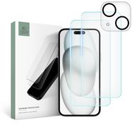 Tech-Protect Supreme Set for iPhone 15 Plus 2x tempered glass for display / tempered glass for camera, Tech-Protect