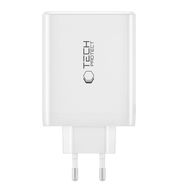 Tech-Protect NC100W-GAN charger GaN 3x USB-C PD 100W / USB-A QC 3.0 - white, Tech-Protect