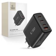 Tech-Protect NC100W-GAN charger network GaN 3x USB-C PD 100W / USB-A QC 3.0 - black, Tech-Protect
