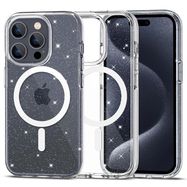Tech-Protect FlexAir Hybrid MagSafe iPhone 15 Pro Case - Clear Glitter, Tech-Protect