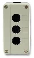 22MM SWITCHES 3 HOLE METAL ENC