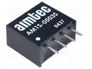 Converter: DC/DC; 1W; Uin: 4.5÷5.5VDC; Uout: 3.3VDC; Iout: 300mA AIMTEC