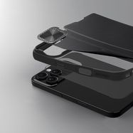 Nillkin Qin Prop Leather Case with Camera Cover and Stand for iPhone 16 Pro Max - Black, Nillkin
