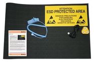 ESD WORKSTATION KIT, BLACK 0.7X1M