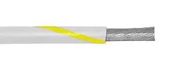 HOOK-UP WIRE, 20AWG, WHT/YELLOW, 305M