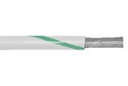 HOOK-UP WIRE, 22AWG, WHT/GRN, 305M