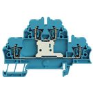 Multi-tier modular terminal, Tension-clamp connection, 2.5 mm², 500 V, 20 A, Number of levels: 2, blue Weidmuller