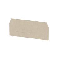 Partition plate (terminal), End and intermediate plate, 74 mm x 42.8 mm, dark beige Weidmuller