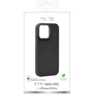 Puro Icon Mag Pro MagSafe Silicone Case for iPhone 15 Pro - Black, Puro
