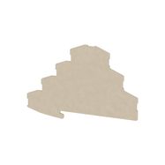 End plate (terminals), 101.1 mm x 1.5 mm, dark beige Weidmuller