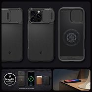 Spigen Optik Armor Mag Case with MagSafe for iPhone 16 Pro Max - Black, Spigen