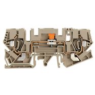 Test-disconnect terminal, Tension-clamp connection, 6 mm², 400, 41 A, sliding, Cross-disconnect: pluggable, Integral test socket: No, TS 35, TS 32, da Weidmuller