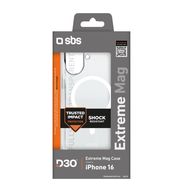 SBS Extreme Mag D3O MagSafe iPhone 16 Case - Transparent, SBS