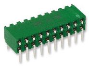 CONNECTOR, RCPT, 10POS, 2ROW, 2.54MM