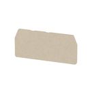 Partition plate (terminal), End and intermediate plate, 63.5 mm x 28.9 mm, dark beige Weidmuller