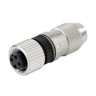 Round plug (field customisable), Female socket, straight, Insulation displacement connection, M12, 0.14 mm², 0.34 mm², 2.9 - 5.1 mm, Number of poles: Weidmuller