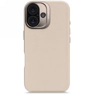 Decoded Leather Backcover with MagSafe for iPhone 16 - beige, Decoded