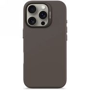Decoded AntiMicrobial Silicone Backcover with MagSafe for iPhone 16 Pro - Dark Brown, Decoded