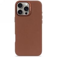Decoded Leather Backcover case with MagSafe for iPhone 16 Pro Max - brown, Decoded