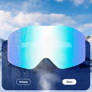 Qunature White Frameless Ski Goggles - White, Qunature