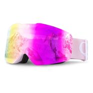 Qunature Pink Frameless Ski Goggles - Pink, Qunature