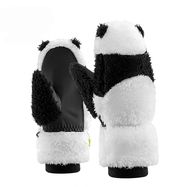 Qunature Panda Ski Gloves for Kids and Adults Size S - Black/White, Qunature